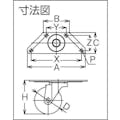 【CAINZ-DASH】トラスコ中山 コ－ナ－キャスタ－ナイロン　自在　６５Φ TNCC-65【別送品】