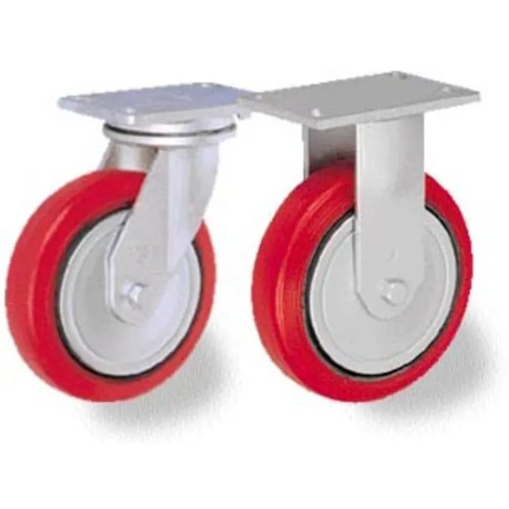 【CAINZ-DASH】トラスコ中山 重量キャスター 自在 125MM 耐湿ウレタン車輪345KGF HR/HM125345PCI-TG【別送品】