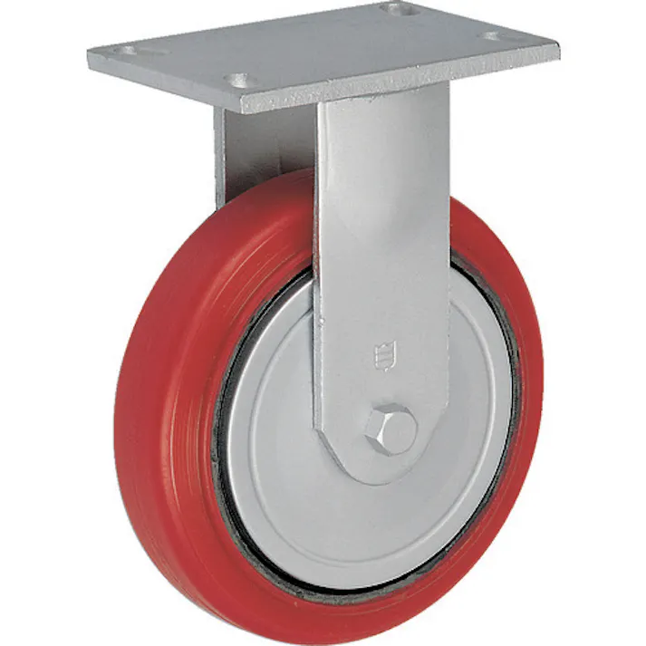 【CAINZ-DASH】トラスコ中山 重量キャスター 固定 150MM 耐湿ウレタン車輪360KGF HR/HM150360RPCI-TG【別送品】