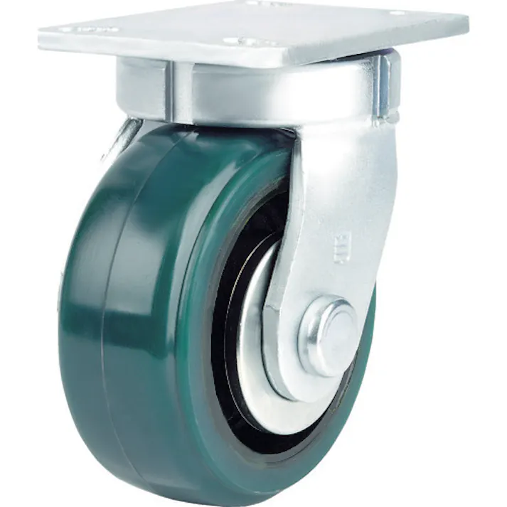 【CAINZ-DASH】トラスコ中山 超重高荷重用キャスター 自在 200MM 耐湿ウレタン車輪1500KGF TUSH200-KPL【別送品】