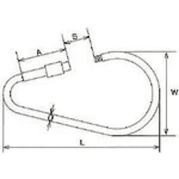 【CAINZ-DASH】トラスコ中山 ステンレス ナス型リングキャッチ 真鍮ナットタイプ 線径3mm 長さ60mm(1個入) TNRC-3【別送品】