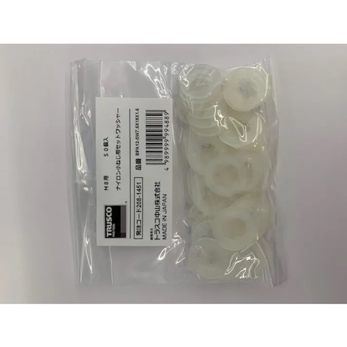 【CAINZ-DASH】トラスコ中山 ナイロン 小ねじ用セットワッシャー M3用 50個入 BPA6-SW2.8X8X0.5【別送品】