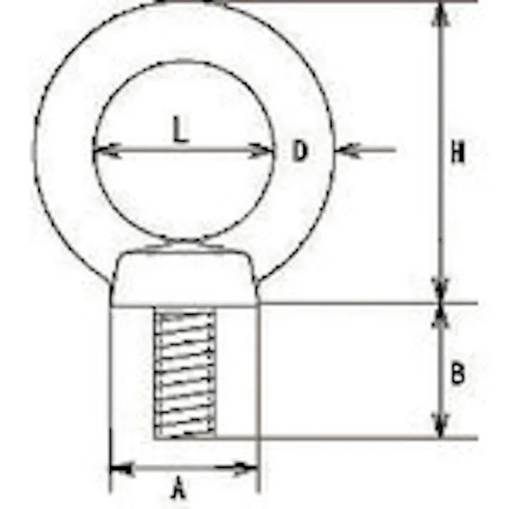 【CAINZ-DASH】トラスコ中山 アイボルト ステン鋳造品 Φ13X穴径34XM16 (1個=1袋) TIB-16M【別送品】