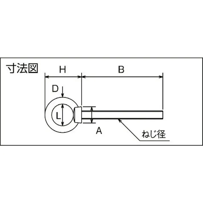 【CAINZ-DASH】トラスコ中山 ステンレスつば付きロングアイボルト鍛造製 M16 (1個=1袋) TLTF-16M【別送品】