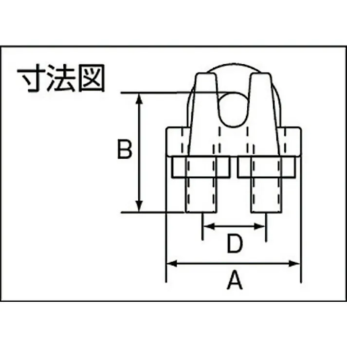 【CAINZ-DASH】トラスコ中山 ワイヤークリップ ステンレス製 22mm用 (1個入) TWC-22【別送品】