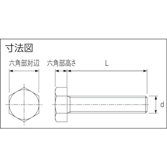 【CAINZ-DASH】トラスコ中山 ポリフェニレンサルファイド（ＰＰＳ）　六角ボルト　Ｍ６Ｘ２０　５０本入 BPPS-BTM6X20【別送品】