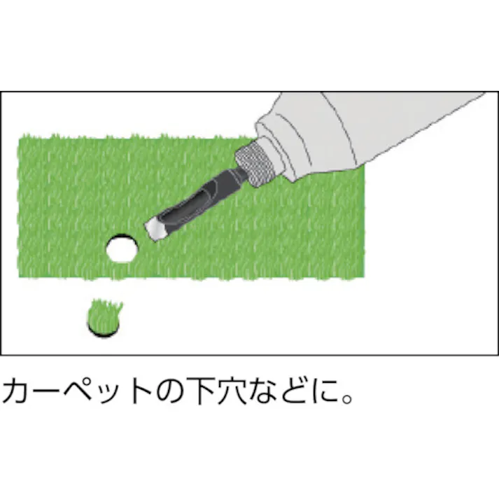 【CAINZ-DASH】ライト精機 六角軸レザービット 刃径12mm LB-12【別送品】