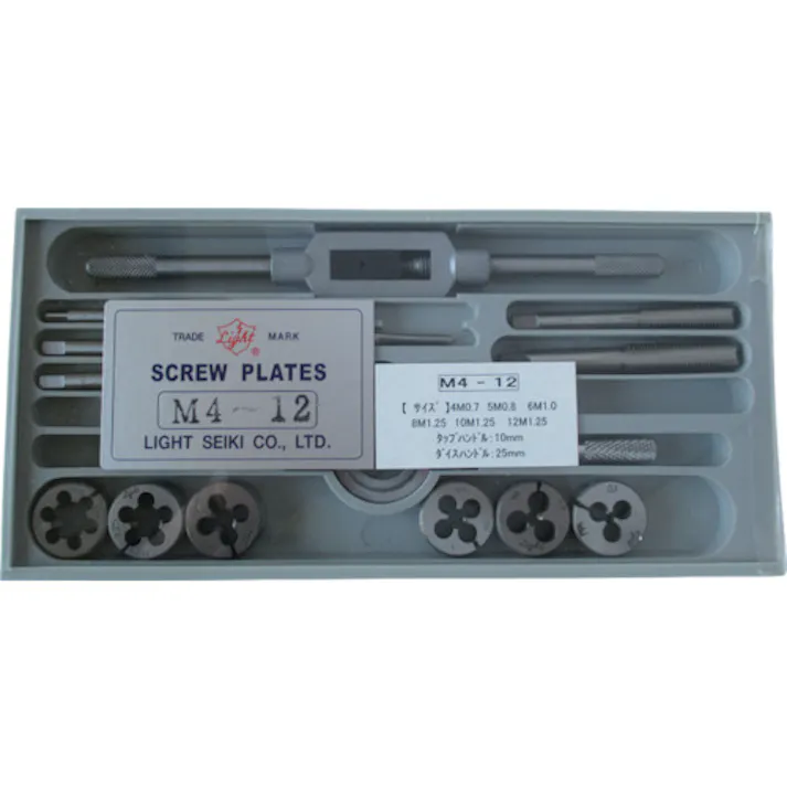 【CAINZ-DASH】ライト精機 タップダイスセットM4-M12 M4-12【別送品】