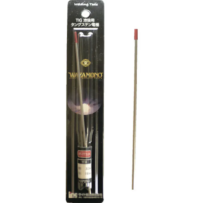 【CAINZ-DASH】ライト精機 WAZAMONO TIG 電極棒 トリア 2% 1本入り WT-TT32A【別送品】