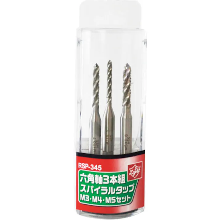 【CAINZ-DASH】ライト精機 六角軸スパイラルタップ3本組 RSP-345【別送品】