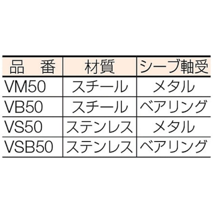 【CAINZ-DASH】スリーエッチ 固定滑車たて型一車ベアリング入り VB50【別送品】