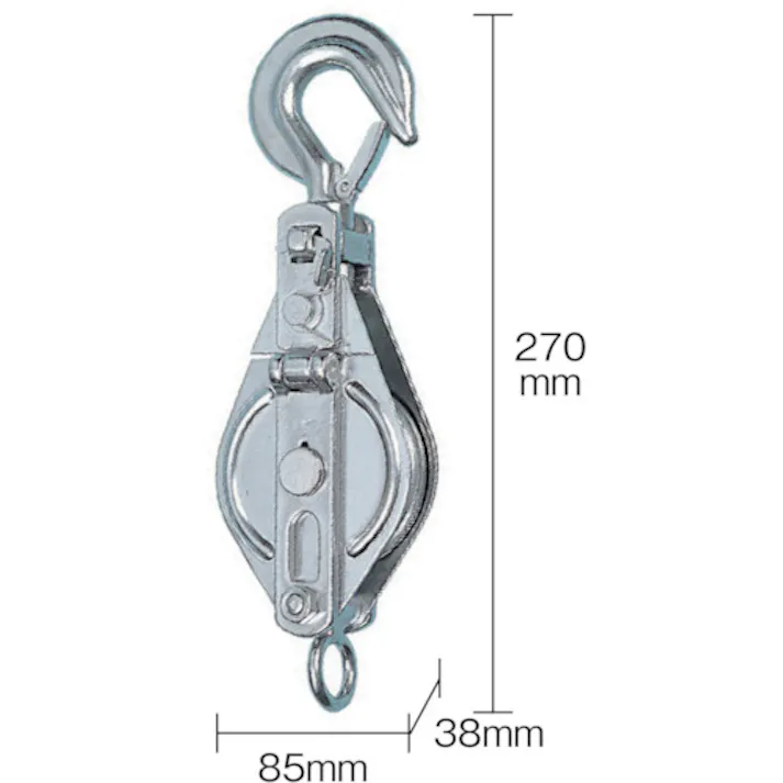 【CAINZ-DASH】スリーエッチ ステンレス一車スナッチ フック型75mm 75X1SS【別送品】