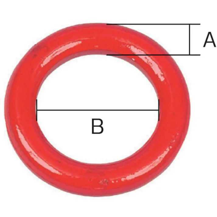 【CAINZ-DASH】スリーエッチ 鍛製造丸リング 5t R-25【別送品】