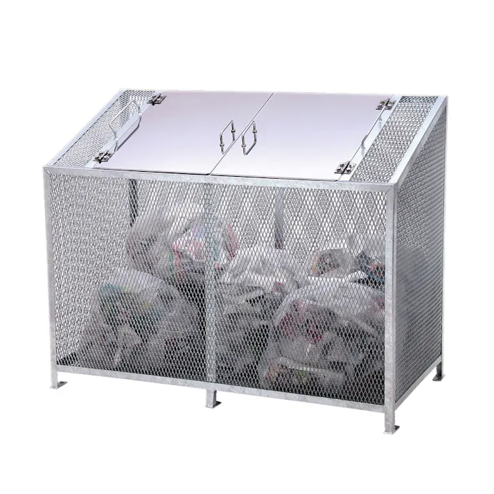 サンカ ゴミステーションBOX 450L ステンレス扉 CZ-450