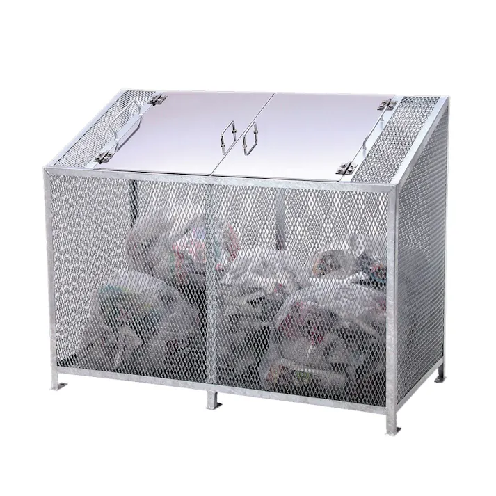 サンカ ゴミステーションBOX 450L ステンレス扉 CZ-450