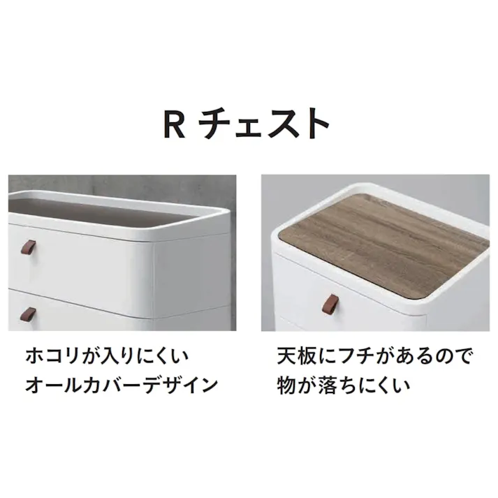 Rチェスト 723 ホワイト【別送品】