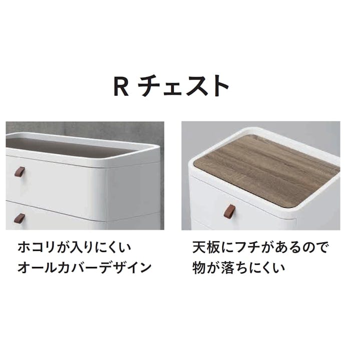 Rチェスト 724 ホワイト【別送品】