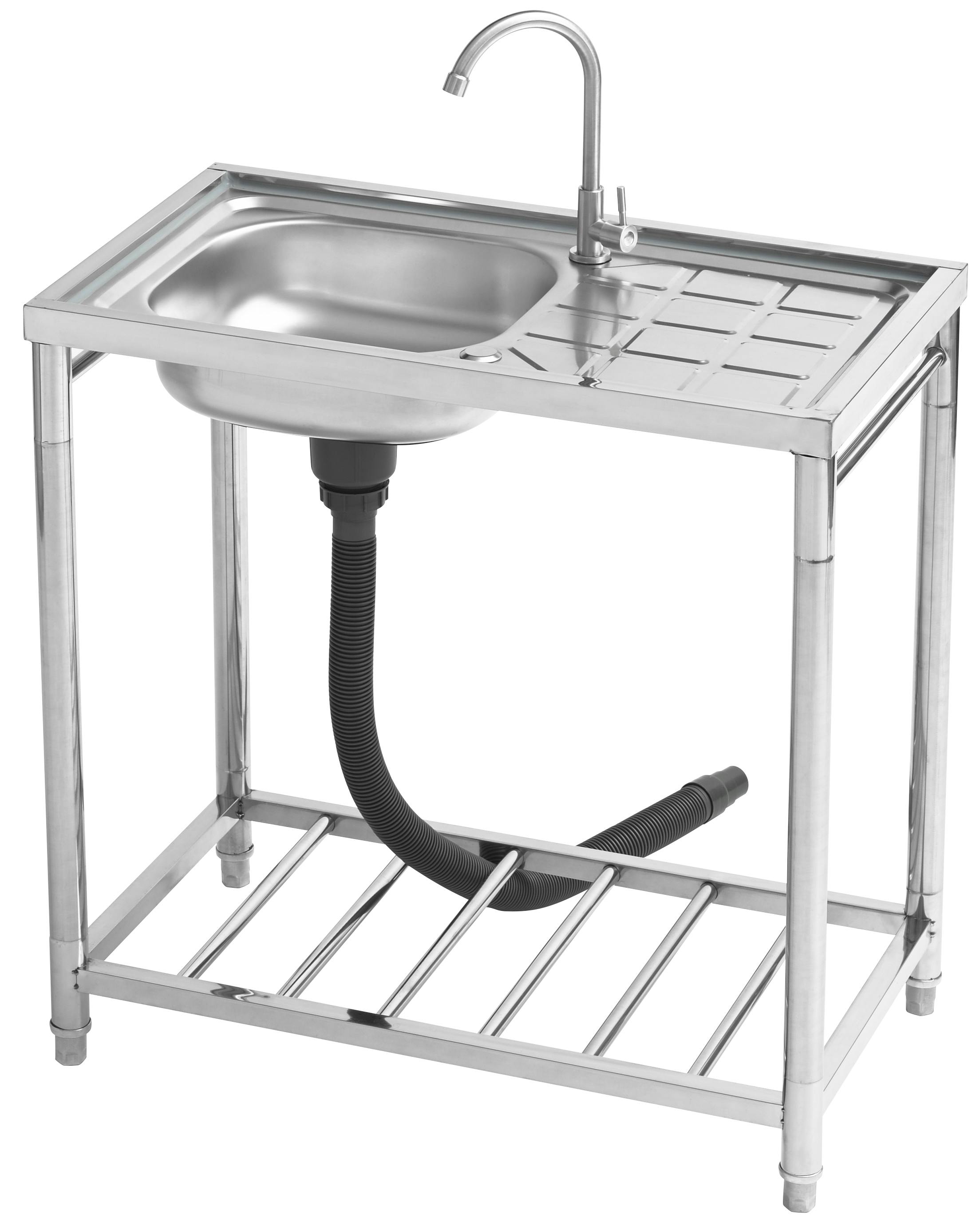 サンカ おそとキッチン ステンレス流し台80【別送品】 | リフォーム