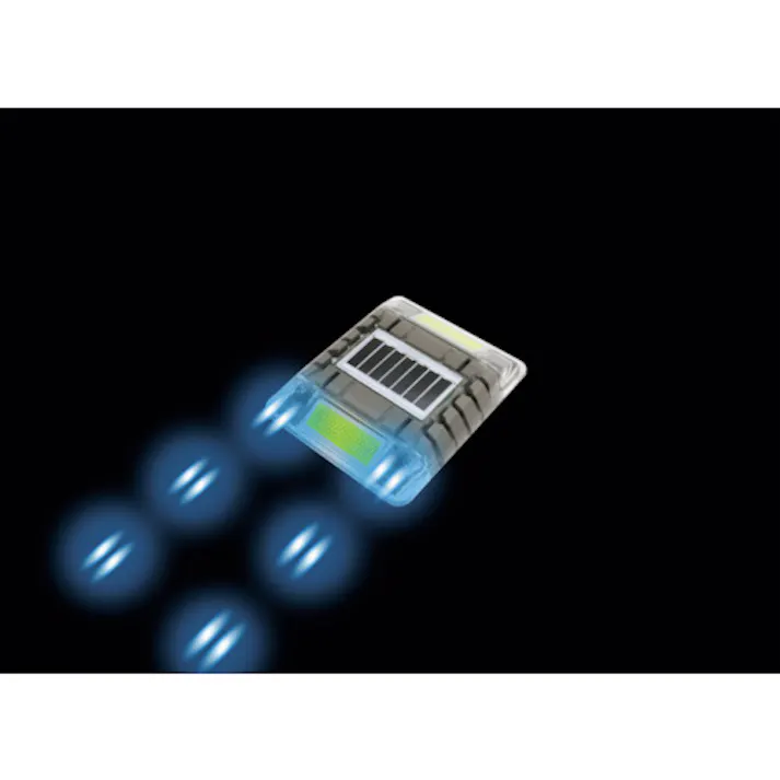 【CAINZ-DASH】キャットアイ ルミナスアイ・マイティC 長寿命型ソーラー式点滅 片面 青 LE-260C-B2【別送品】