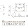 【CAINZ-DASH】ＭＡＲＵＫＩ　ＨＡＲＤＷＡＲＥＣＯＲＰＯＲＡＴＩＯＮ ＨＳＫ　ステンレス丸棒ラッチ　中 HSKMARU-060【別送品】