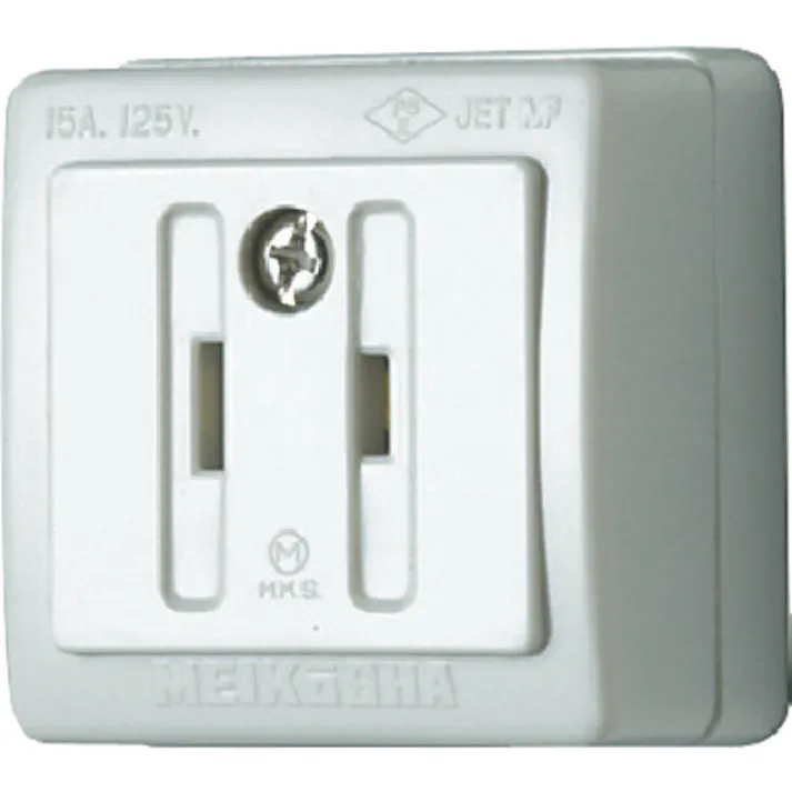 【CAINZ-DASH】明工社 角形コンセント(送り端子なし) MR2770W【別送品】