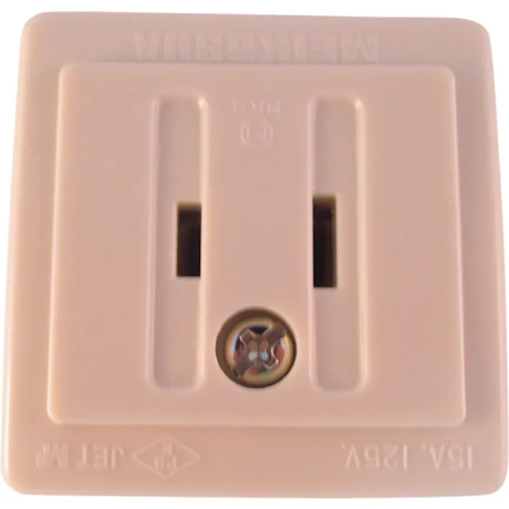 【CAINZ-DASH】明工社 角形コンセント(送り端子なし) MR2770W【別送品】