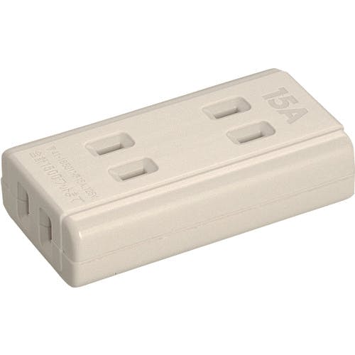 CAINZ-DASH】明工社 15Aテーブルタップ（3コ口）（ホワイト