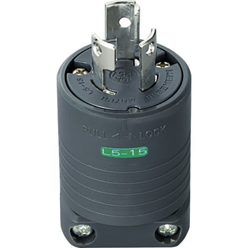 明工社 接地2P15A引掛プラグ(L5-15)15A.125V(黒) MH7151B プラグ 明工社 接地2P15A引掛プラグ(L5-15)15A.125V(黒) MH7151B プラグ