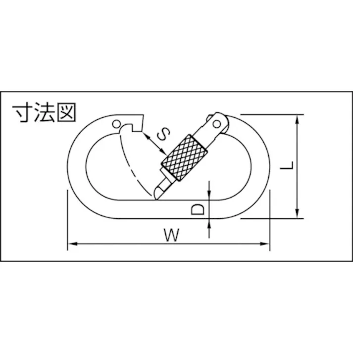 【CAINZ-DASH】伊藤製作所 カラビナ 鉄KA102 KA102【別送品】