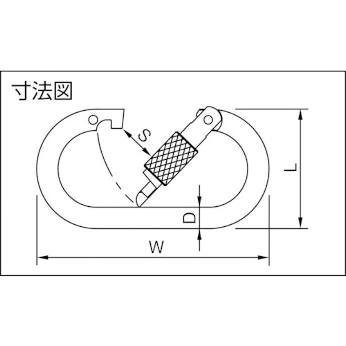 【CAINZ-DASH】伊藤製作所 カラビナ　ステンＯ型環つき KA10K-S【別送品】