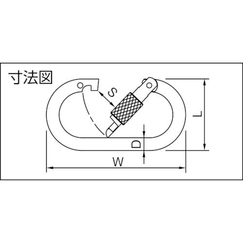 CAINZ-DASH】伊藤製作所 カラビナ ステンＫＡ１０２ダブルストッパー KA102W-S【別送品】 | 保護具 | ホームセンター通販【カインズ】