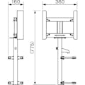 【CAINZ-DASH】伊藤製作所 ブロー枠用サインホルダー（ドブメッキ） SBH-1ZN-B【別送品】