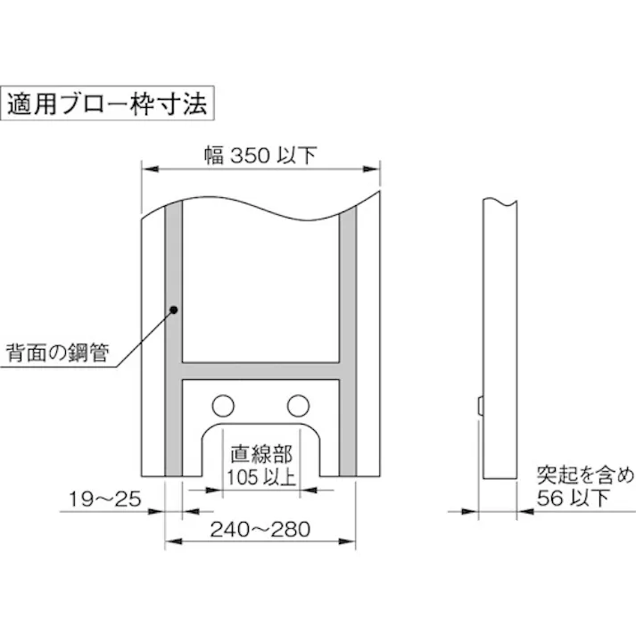 【CAINZ-DASH】伊藤製作所 ブロー枠用サインホルダー(ドブメッキ) SBH-1ZN-B【別送品】