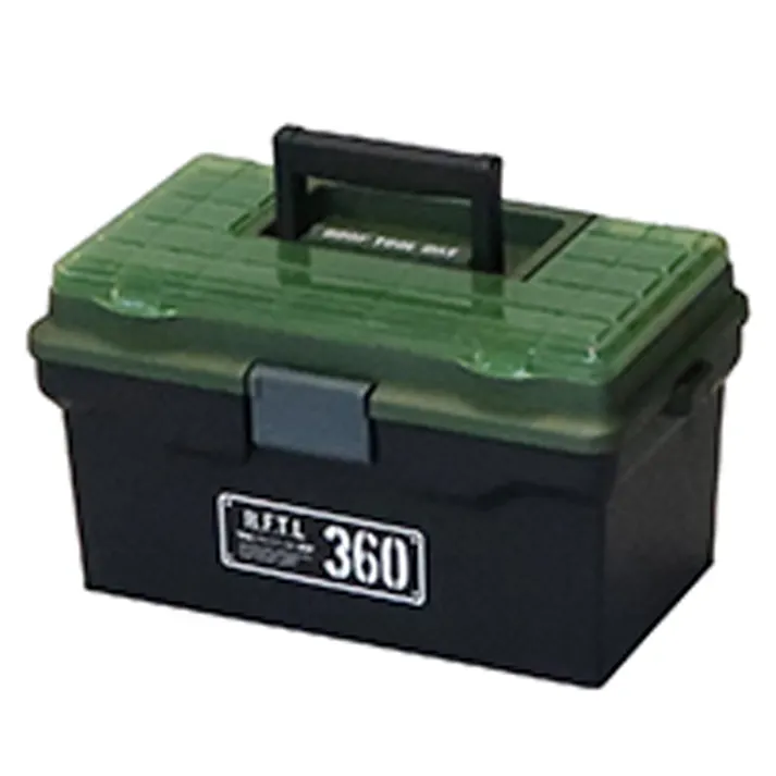 JEJアステージ ルーフツールボックス ブラック/グリーン 360X 幅37.5cm 奥行22.3cm 高さ20.8cm