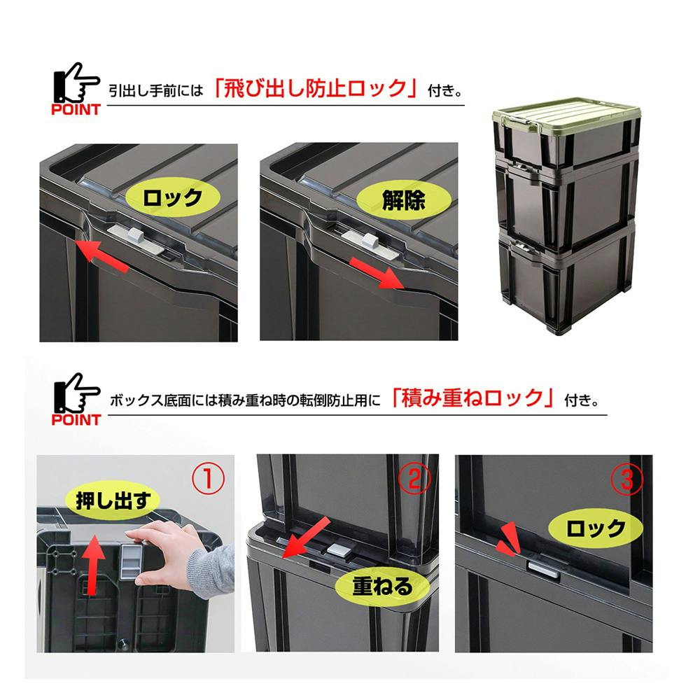 ロックストッカー ブラック LS-45 | 作業工具・作業用品・作業収納