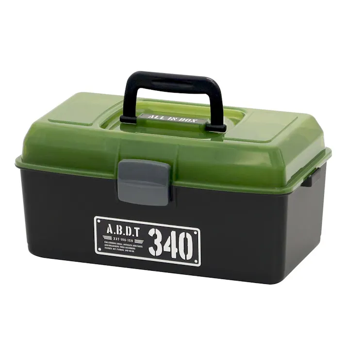 JEJアステージ オールインボックスDTX ブラック/グリーン ABDT-340X 幅33.7cm 奥行19.6cm 高さ15.9cm