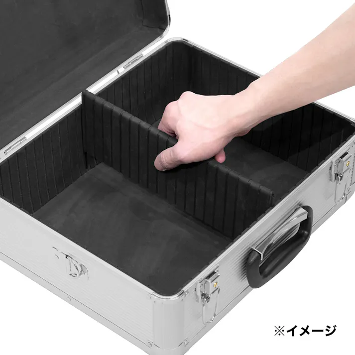 JEJアステージ コンパクトアルミツールケース 深型 シルバー T3AA-CF 幅39.7cm 奥行17.6cm 高さ33.6cm