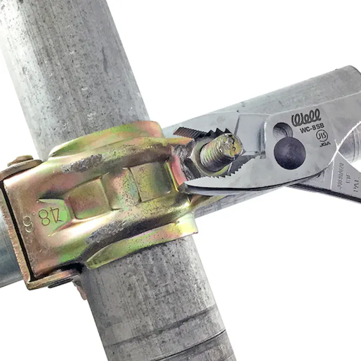 【CAINZ-DASH】ベストツール WELL WANIプライヤー(ローレットグリップ)200mm WC-8SB【別送品】