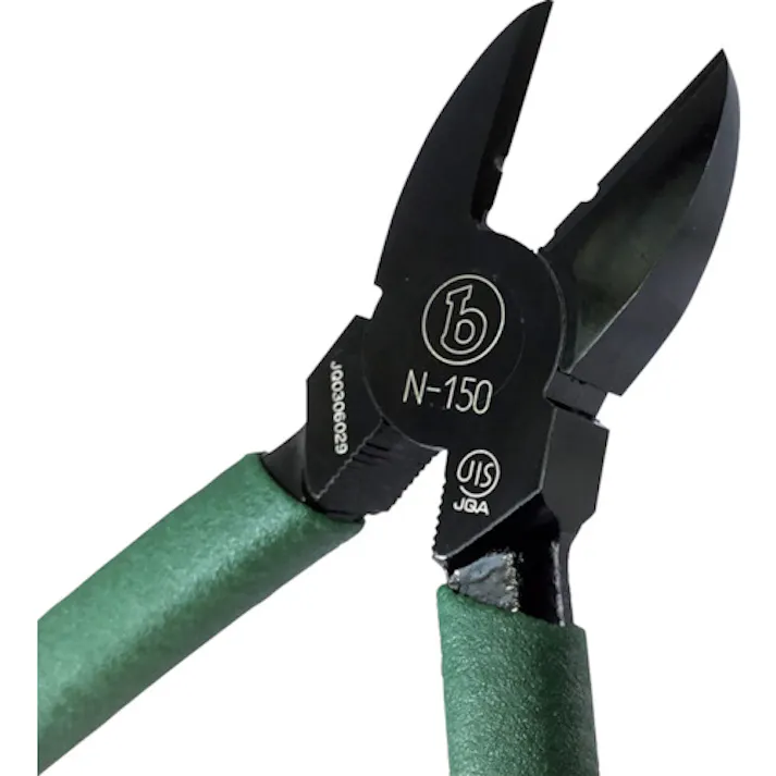 【CAINZ-DASH】ベストツール マルビー カチオン電着塗装仕様 強力ニッパー(ビニールグリップ付)150mm N-150【別送品】