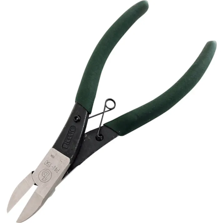 【CAINZ-DASH】ベストツール マルビー プラスチックニッパー スリム フラット刃(ビニールグリップ付)165mm PN-165【別送品】