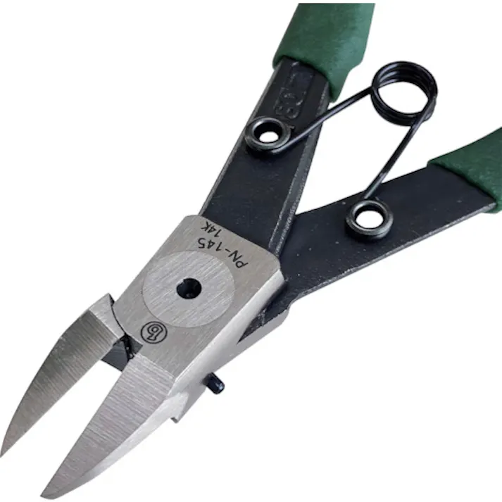 【CAINZ-DASH】ベストツール マルビー プラスチックニッパー スリム フラット刃(ビニールグリップ付)165mm PN-165【別送品】