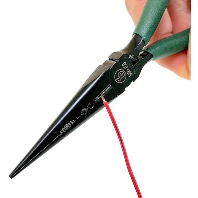【CAINZ-DASH】ベストツール マルビー　カチオン電着塗装　マイクロラジオペンチ（ビニールグリップ付）１５０ｍｍ MR-150【別送品】