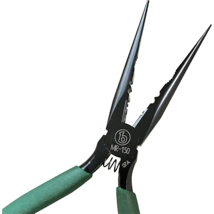 【CAINZ-DASH】ベストツール マルビー カチオン電着塗装 マイクロラジオペンチ(ビニールグリップ付)150mm MR-150【別送品】