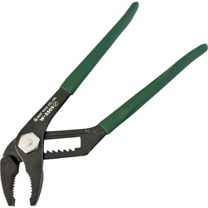 【CAINZ-DASH】ベストツール マルビー カチオン電着塗装 バネ付ウォーターポンププライヤー(ビニールグリップ付)250mm W-250S【別送品】