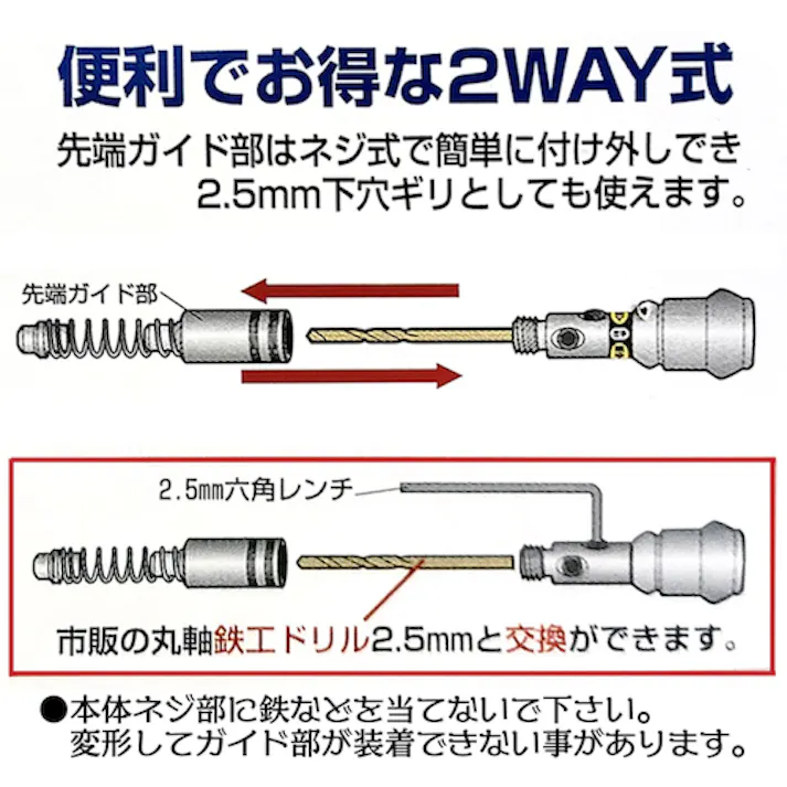 【CAINZ-DASH】ベストツール KOSEI 手すり用2WAY簡単センターガイド 2.5mm PW-25【別送品】