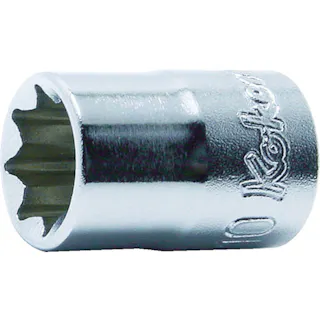 【CAINZ-DASH】山下工業研究所 2重4角ソケット 差込角9.5mm 対辺1/4インチ 3415A-1/4【別送品】