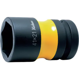 【CAINZ-DASH】山下工業研究所 ホイールナット用コンビソケット 差込角19.0mm 対辺41×21mm PW6P-41X21【別送品】