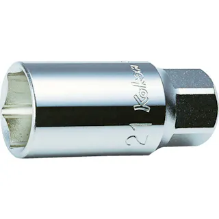 【CAINZ-DASH】山下工業研究所 ホイールナット用薄肉ソケット 差込角12.7mm 対辺19mm 4300M-19(L60)【別送品】