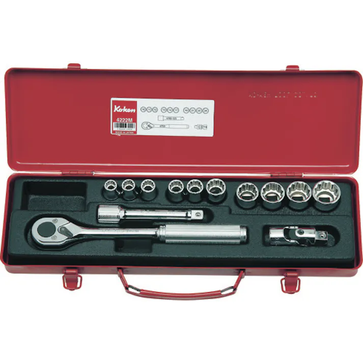 【CAINZ-DASH】山下工業研究所 ソケットセット 差込角12.7mm 4232M【別送品】