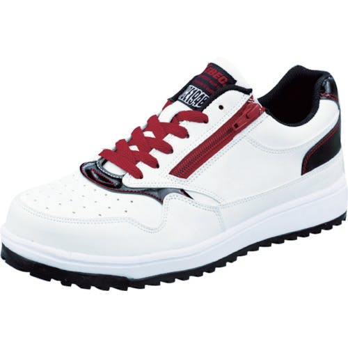 【CAINZ-DASH】ジーベック ＺＩＰアップ耐滑セフティシューズ　８５１１８　ホワイト　２４．０ＣＭ 85118-32-240【別送品】